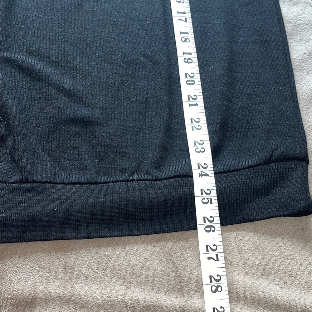 Black w/white Stars Sleeve Pullover Knit long sleeve tee - Picture 5 of 5